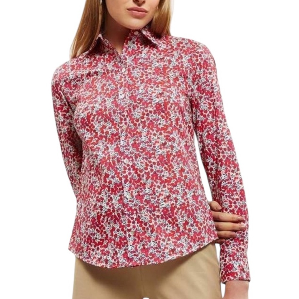 J. Crew Liberty Wiltshire Floral Print Poplin Perfect Button Down Shirt - 4